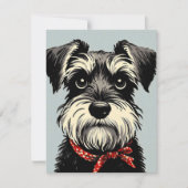 Schnauzer Note Kaart (Voorkant)