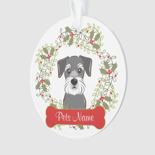 Schnauzer Ornament (voorkant)