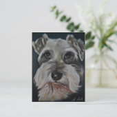 Schnauzer Painting Briefkaarten (Staand voorkant)