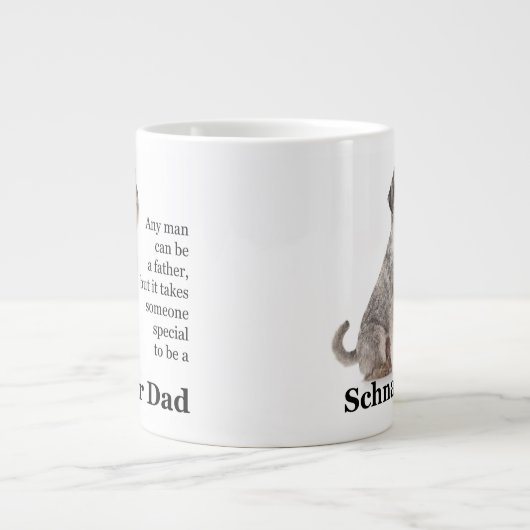 Schnauzer papa Jumbo Mug (Devant)