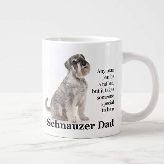 Schnauzer papa Jumbo Mug (Droite)