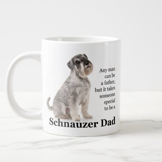 Schnauzer papa Jumbo Mug (Gauche)