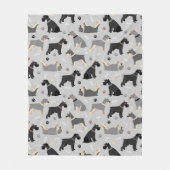 Schnauzer Paws and Botten Fleece Blanket (Voorkant)