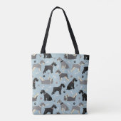 Schnauzer Paws en Botten Draagtas (Achterkant)