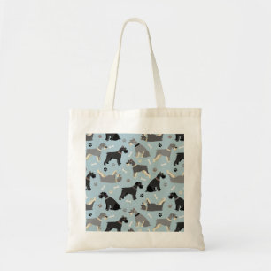 Schnauzer Paws en Botten Tote Bag