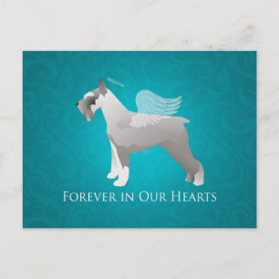 Schnauzer Pet Memorial Design Briefkaart