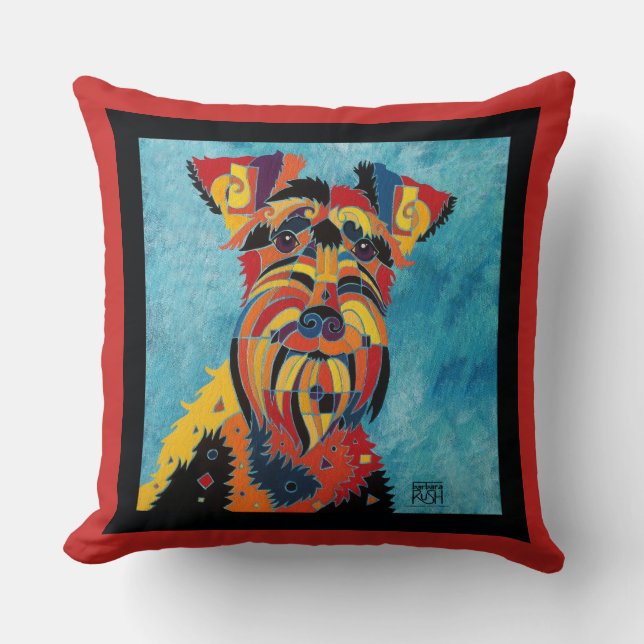 Schnauzer Pillow - Gifts for Schnauzer Lovers Kussen (Voorkant)