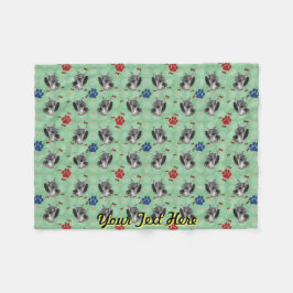 Schnauzer Portrait Fleece Deken