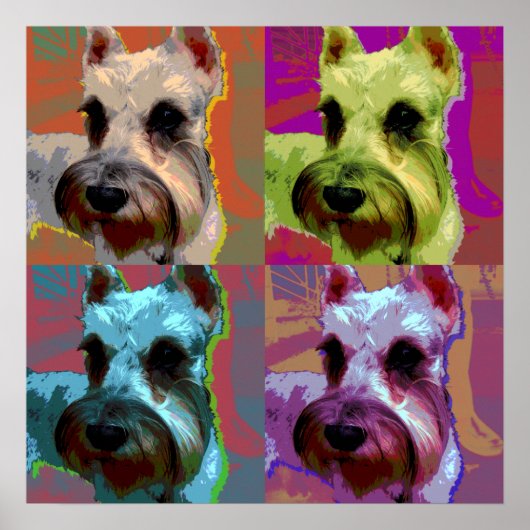 Schnauzer-poster Poster (Voorkant)