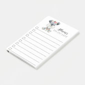 Schnauzer Puppy Dog die wordt gepersonaliseerd om  Post-it® Notes (Schuin)