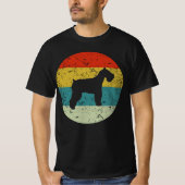 Schnauzer retro t-shirt (Voorkant)