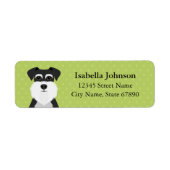 Schnauzer Return Address Labels (Voorkant)