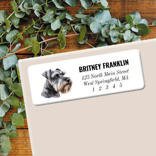 Schnauzer Return Address Labels