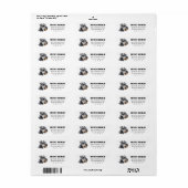 Schnauzer Return Address Labels (Full Sheet)