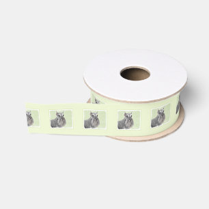 Schnauzer (Reus, Standaard) Schilderij - Honden Ku Grosgrain Lint