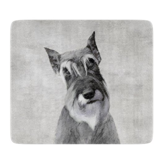 Schnauzer (reuzenschilderkunst) snijplank (Voorkant)