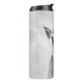 Schnauzer (reuzenschilderkunst) thermosbeker (Gedraaid links)