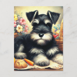 Schnauzer Schilderen Briefkaart