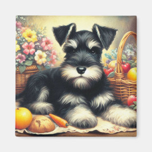 Schnauzer Schilderen Magneet