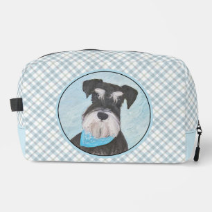 Schnauzer Schilderen Miniatuur Uncropped Pet Dog A Toilettasje