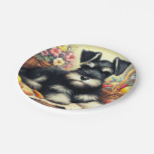  Schnauzer Schilderen Papieren Bordje (Gekanteld)