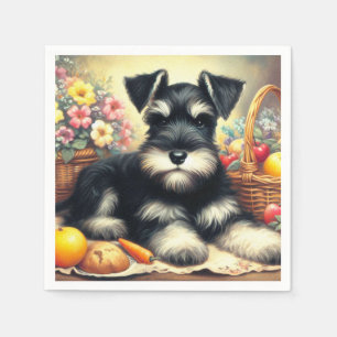 Schnauzer Schilderen Servet