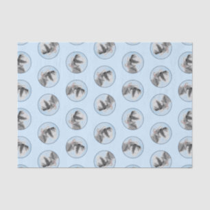 Schnauzer Schilderij Giant Standard Cropped Dog Ar Tissuepapier