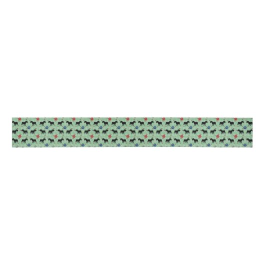 Schnauzer Shadow Grosgrain Lint (Voorkant)