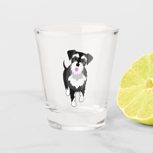 Schnauzer Shot Glas (Voorkant)