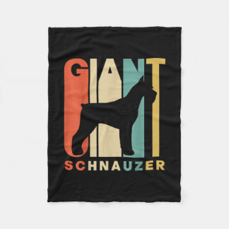 Schnauzer silhouet fleece deken