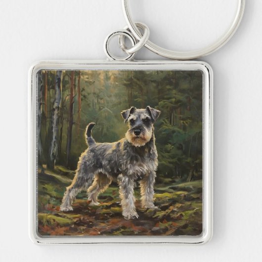 Schnauzer sleutelhanger (Voorkant)