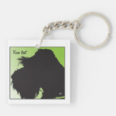 Schnauzer Sleutelhanger (Achterkant)