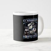 Schnauzer Squad - Bootleg Rap Style Extra Grote Beker (Voorkant rechts)