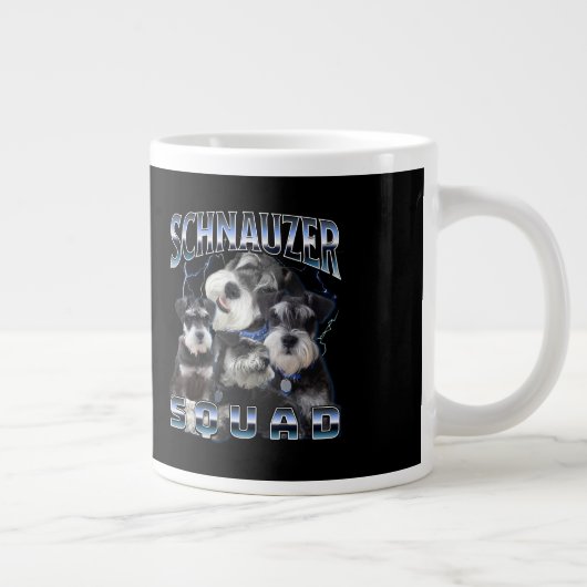 Schnauzer Squad - Bootleg Rap Style Extra Grote Beker (Rechts)
