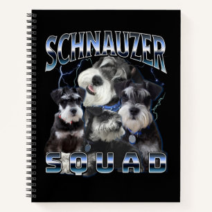 Schnauzer Squad - Bootleg Rap Style Notitieboek
