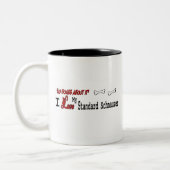 Schnauzer standard (I Love) Mug (Gauche)