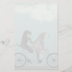 Schnauzer Tandem Briefpapier