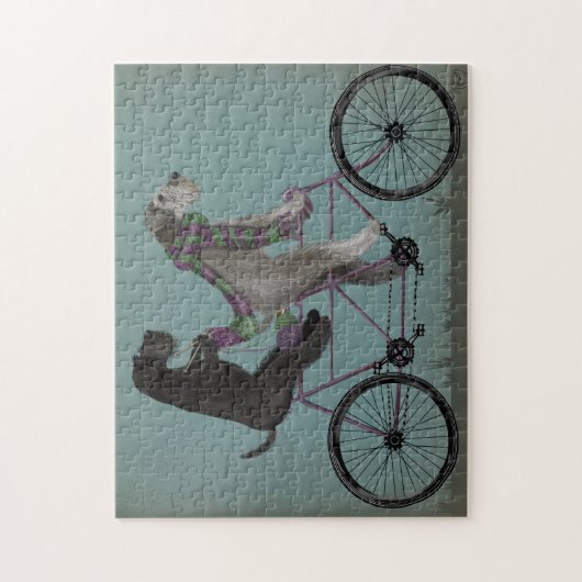 Schnauzer Tandem Legpuzzel (Verticaal)