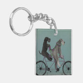 Schnauzer Tandem Sleutelhanger (Voorkant Links)