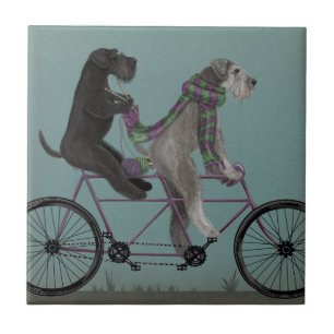 Schnauzer Tandem Tegeltje