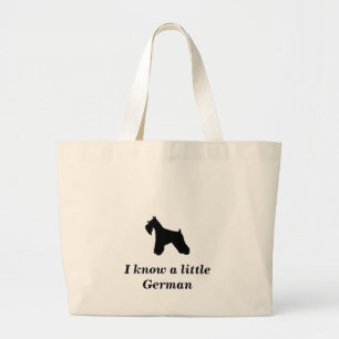 Schnauzer-Tas Grote Tote Bag