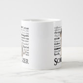 Schnauzer Traits Jumbo Mug (Devant)