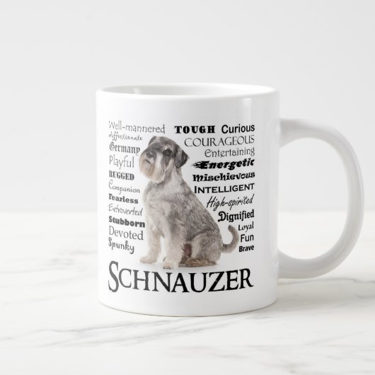Schnauzer Traits Jumbo Mug (Droite)