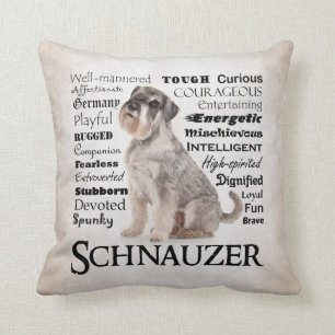 Schnauzer Traits Pillow Kussen