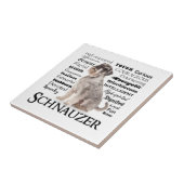 Schnauzer Traits Tegel Tegeltje (Zijkant)