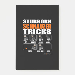 Schnauzer Tricks Funny Schnauzer Gift Post-it® Notes