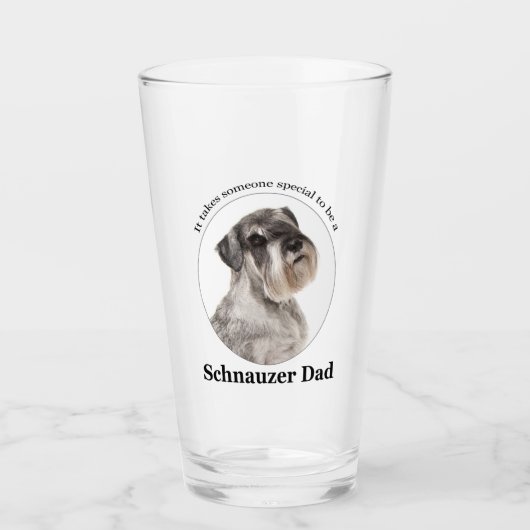 Schnauzer - Tumbler en verre papa (Devant)