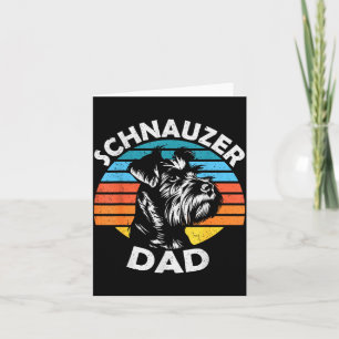 Schnauzer vader hond huisdier grappige vaderdag vi kaart