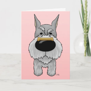 Schnauzer Valentijn Feestdagen Kaart