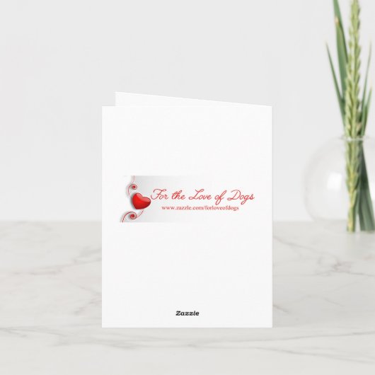 Schnauzer Valentijnsdag Kaart (Achterkant)